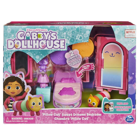 Spin Master Gabby's Dollhouse - Deluxe Room Pillow Cats Schlafzimmer