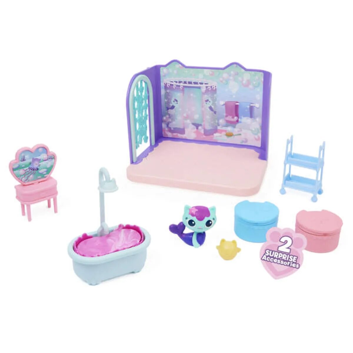 Spin Master Gabby's Dollhouse - Deluxe Room MerCats Badezimmer