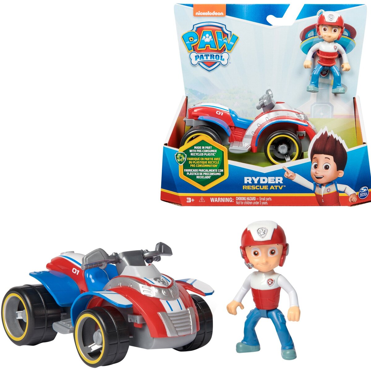 Spin Master Paw Patrol - Rettungs-Quad mit Ryder-Figur (Recycle)