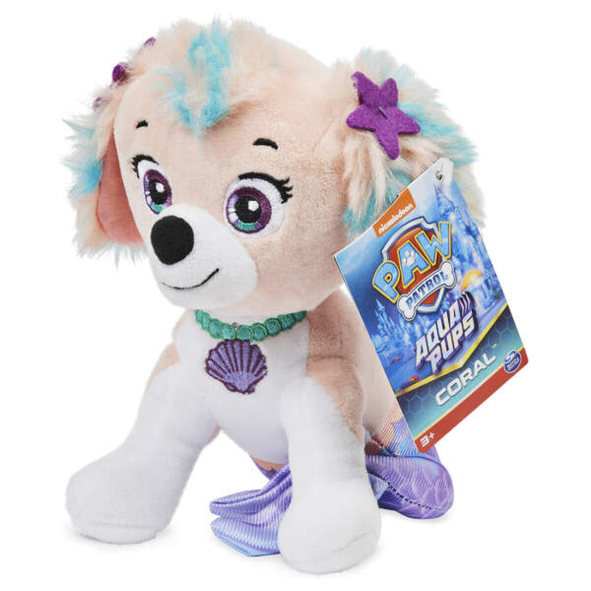 Spin Master Paw Patrol Aqua Pups Basic Plüsch 20 cm, 1 Stück, 5-fach sortiert