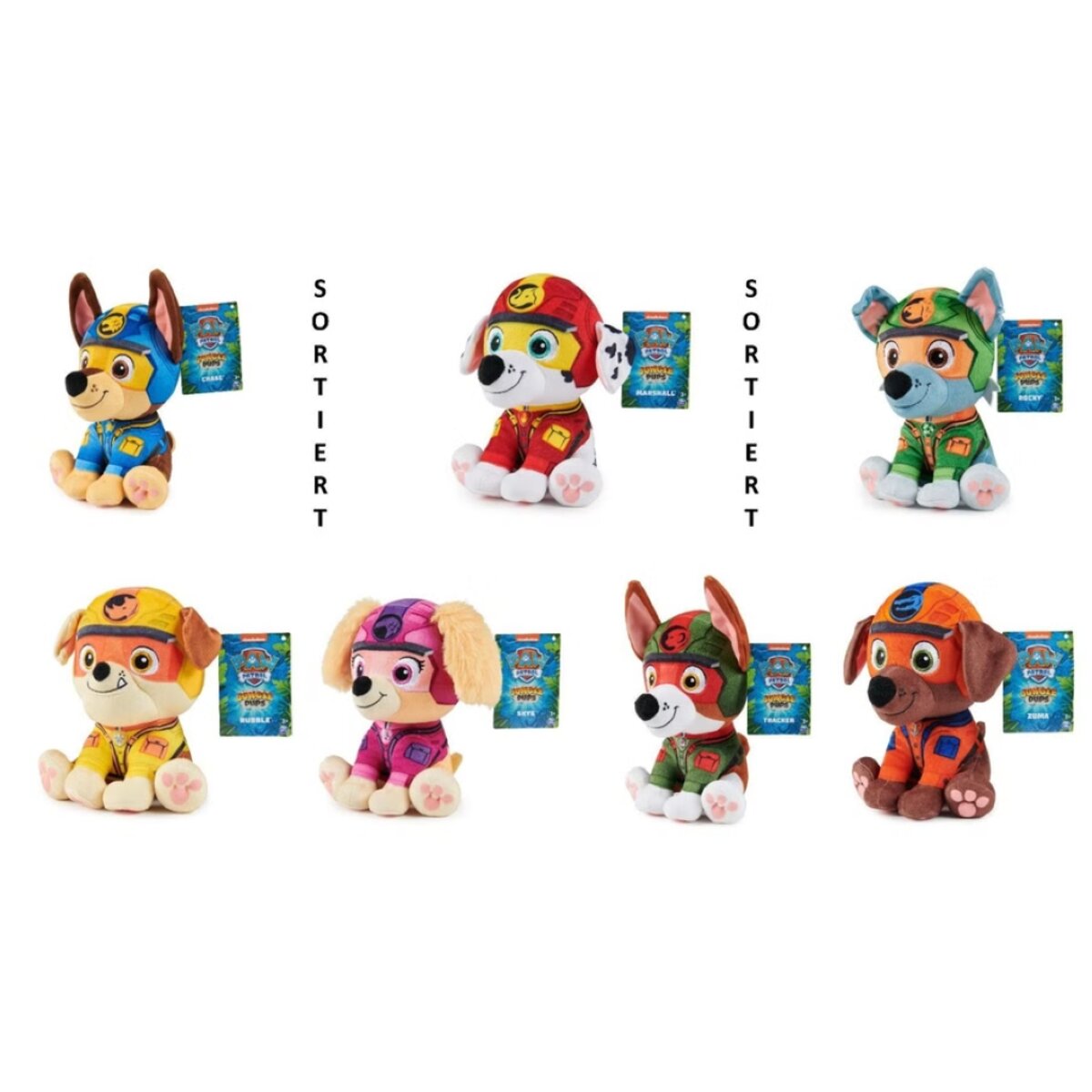 Spin Master Paw Patrol Jungle Pups Plüsch, sortiert