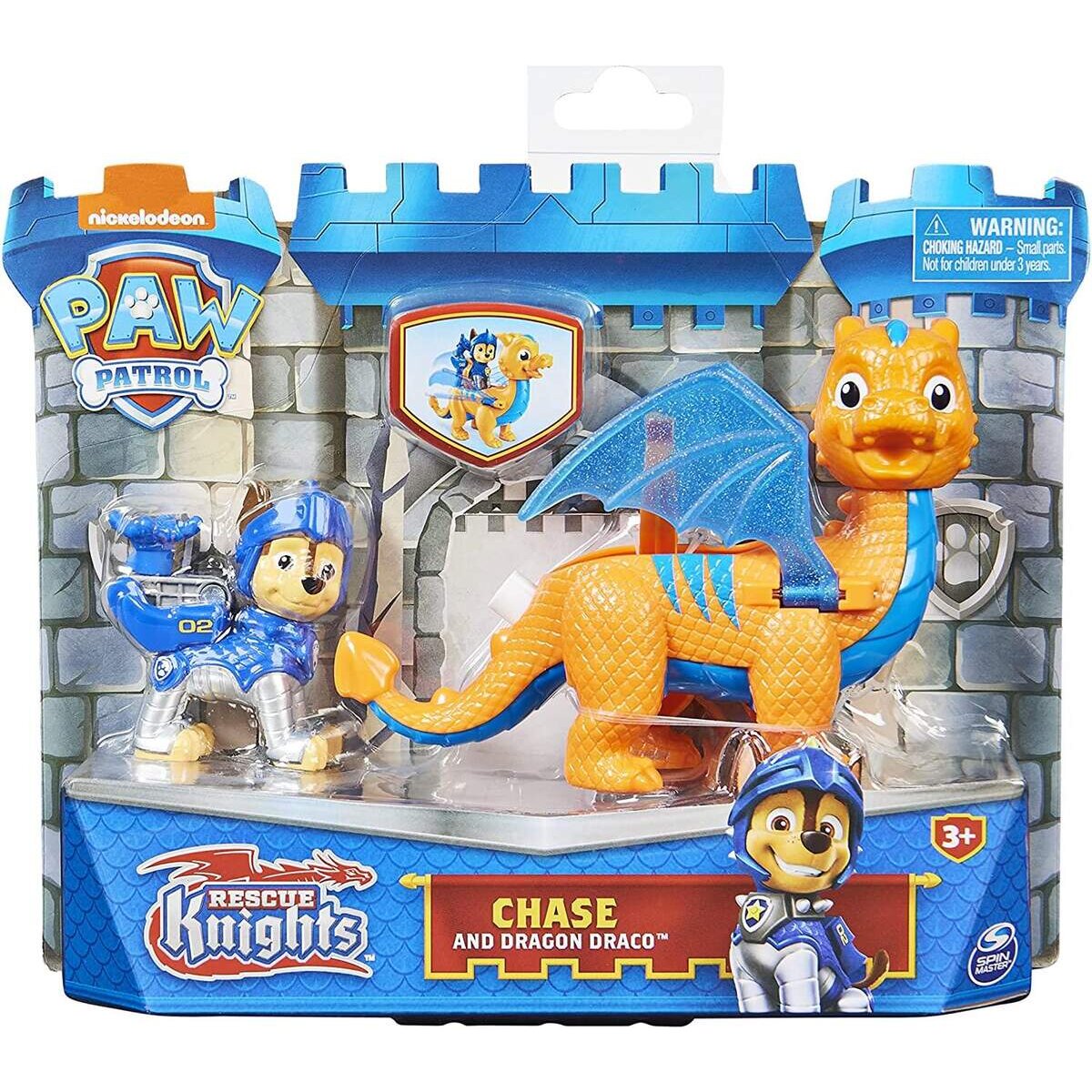 Spin Master Paw Patrol Rescue Knights Chase und Dragon Draco