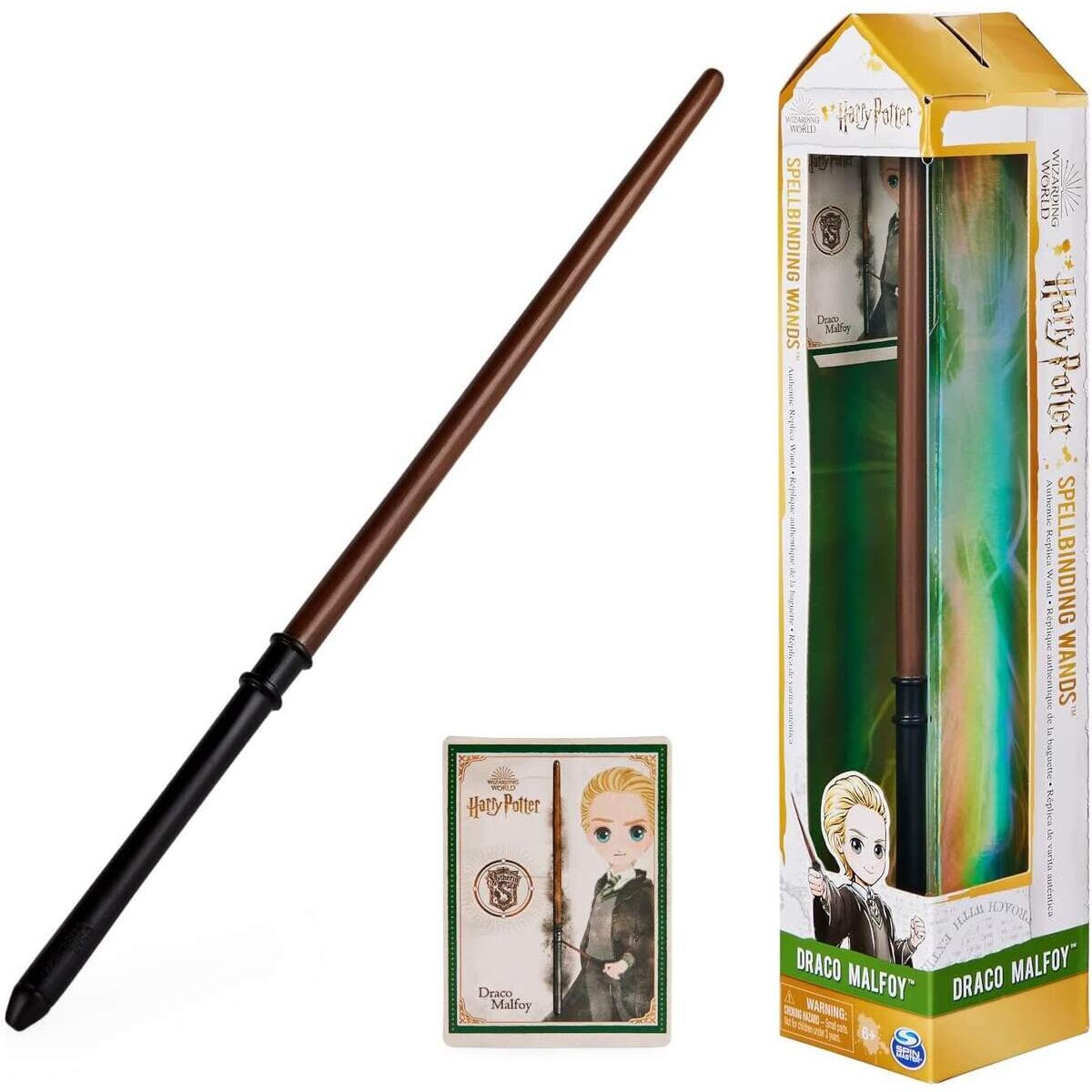 Spin Master Wizarding World Harry Potter - Authentischer Draco Malfoy Zauberstab aus Kunststoff