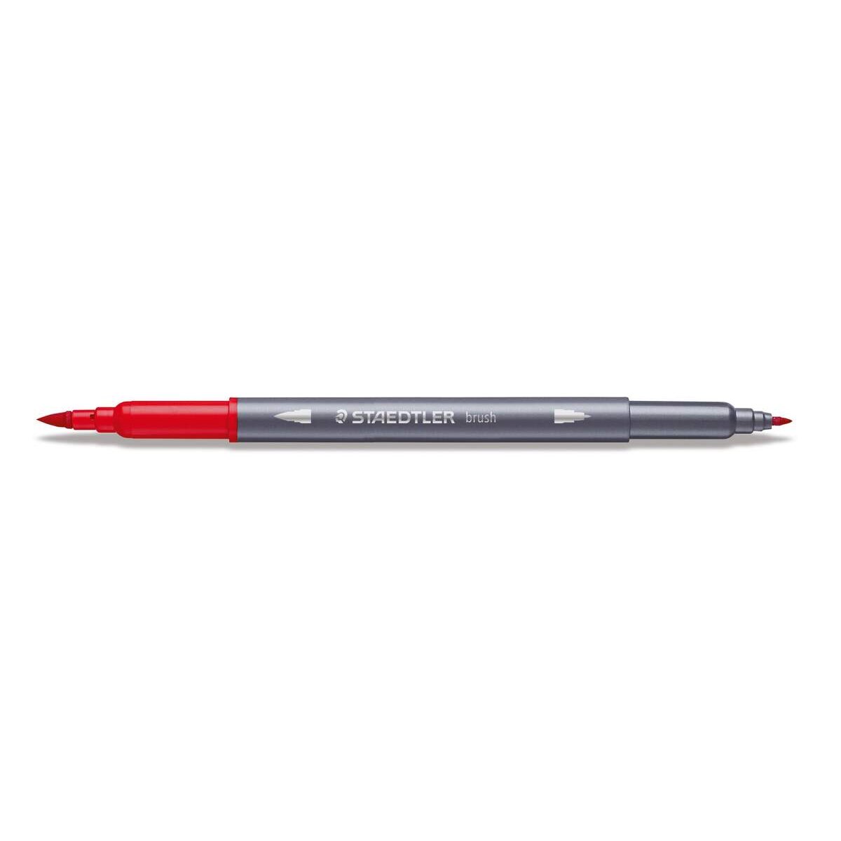 STAEDTLER® Doppelfasermaler mit Pinselspitze, wasservermalbar, 18 Stück