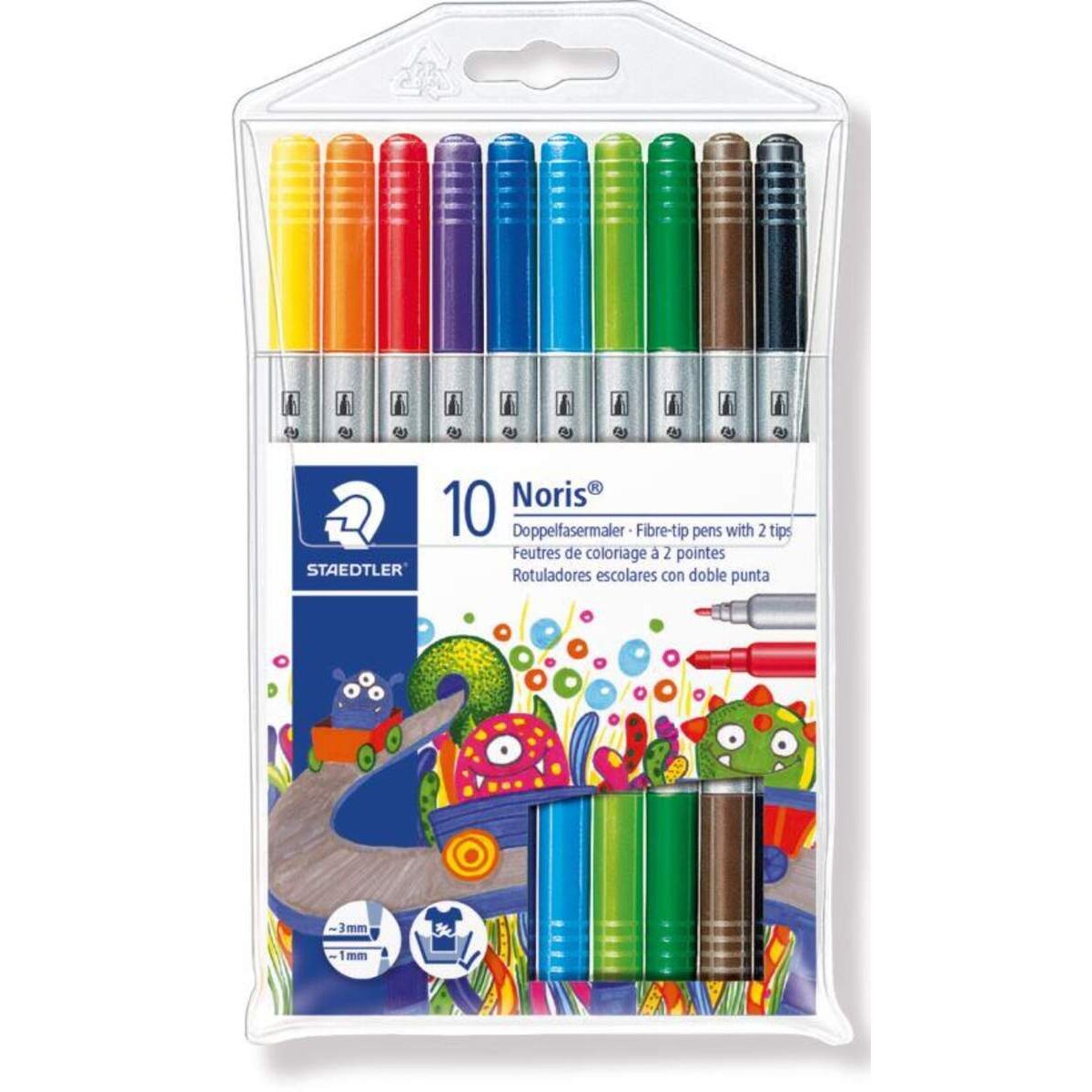 STAEDTLER® Doppelfasermaler Noris Club 320, 10 Stück