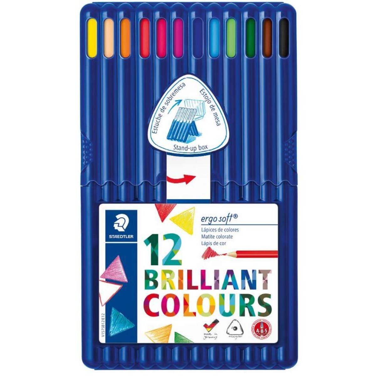 STAEDTLER® ergo soft Farbstift 12 Stück in aufstellbarer STAEDTLER®-Box