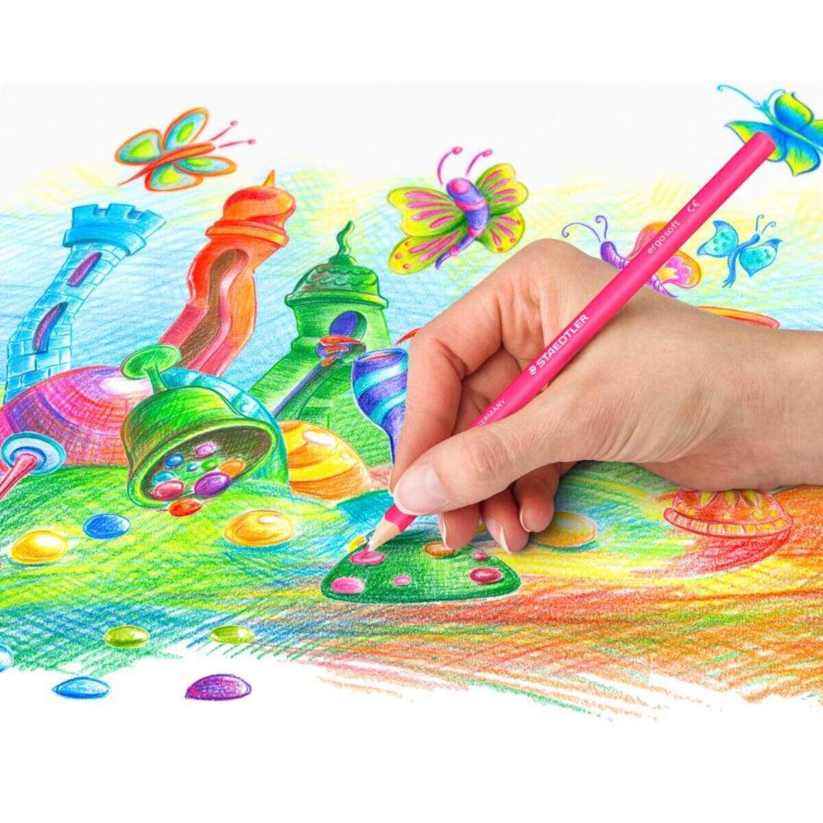 STAEDTLER® ergo soft Farbstift 12 Stück in aufstellbarer STAEDTLER®-Box