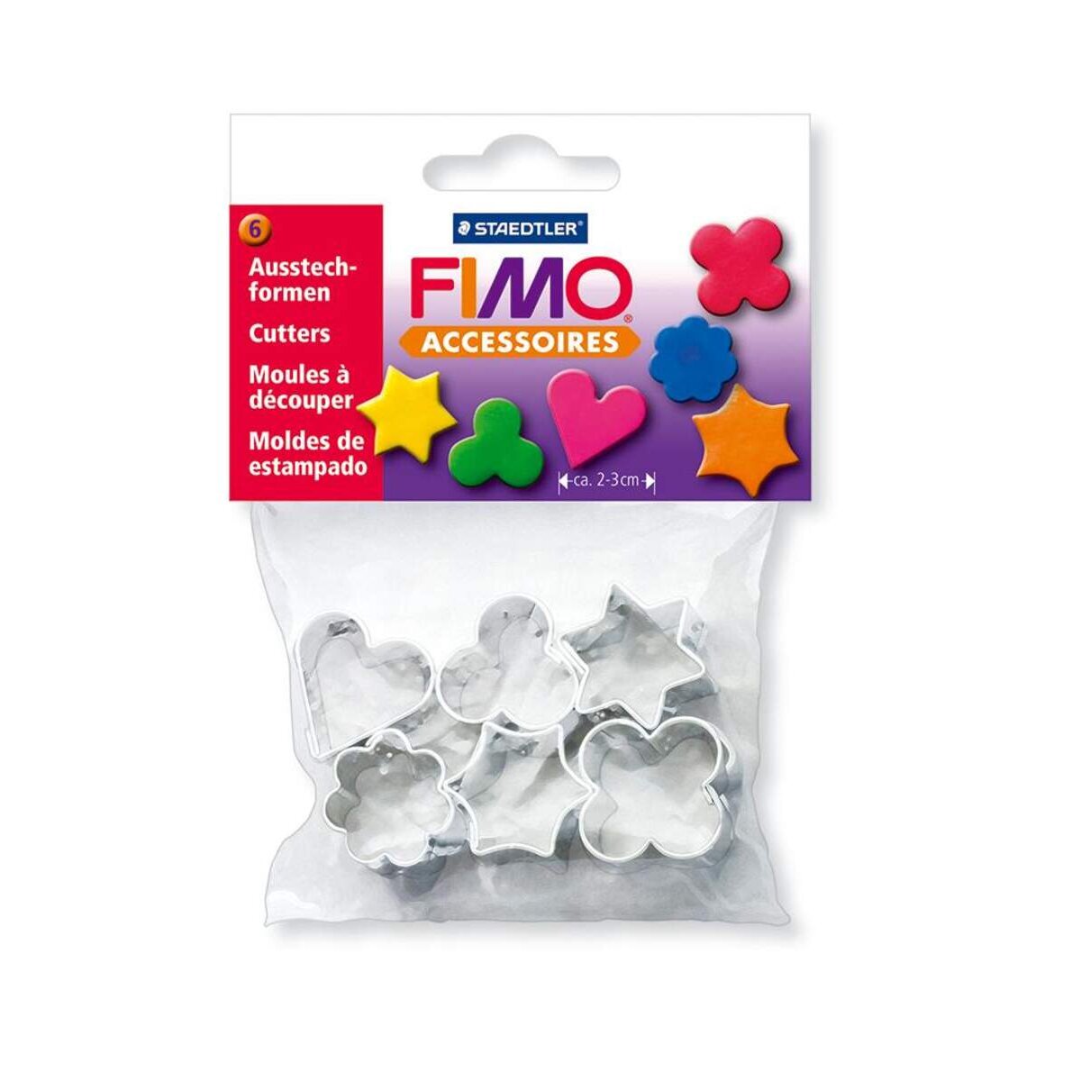 STAEDTLER® FIMO® Accessoires 6 Ausstechformen aus Metall