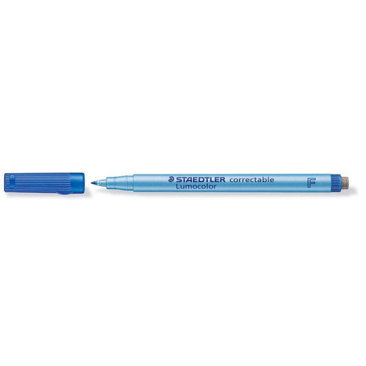 STAEDTLER® Lumocolor correctable Folienstift F, blau