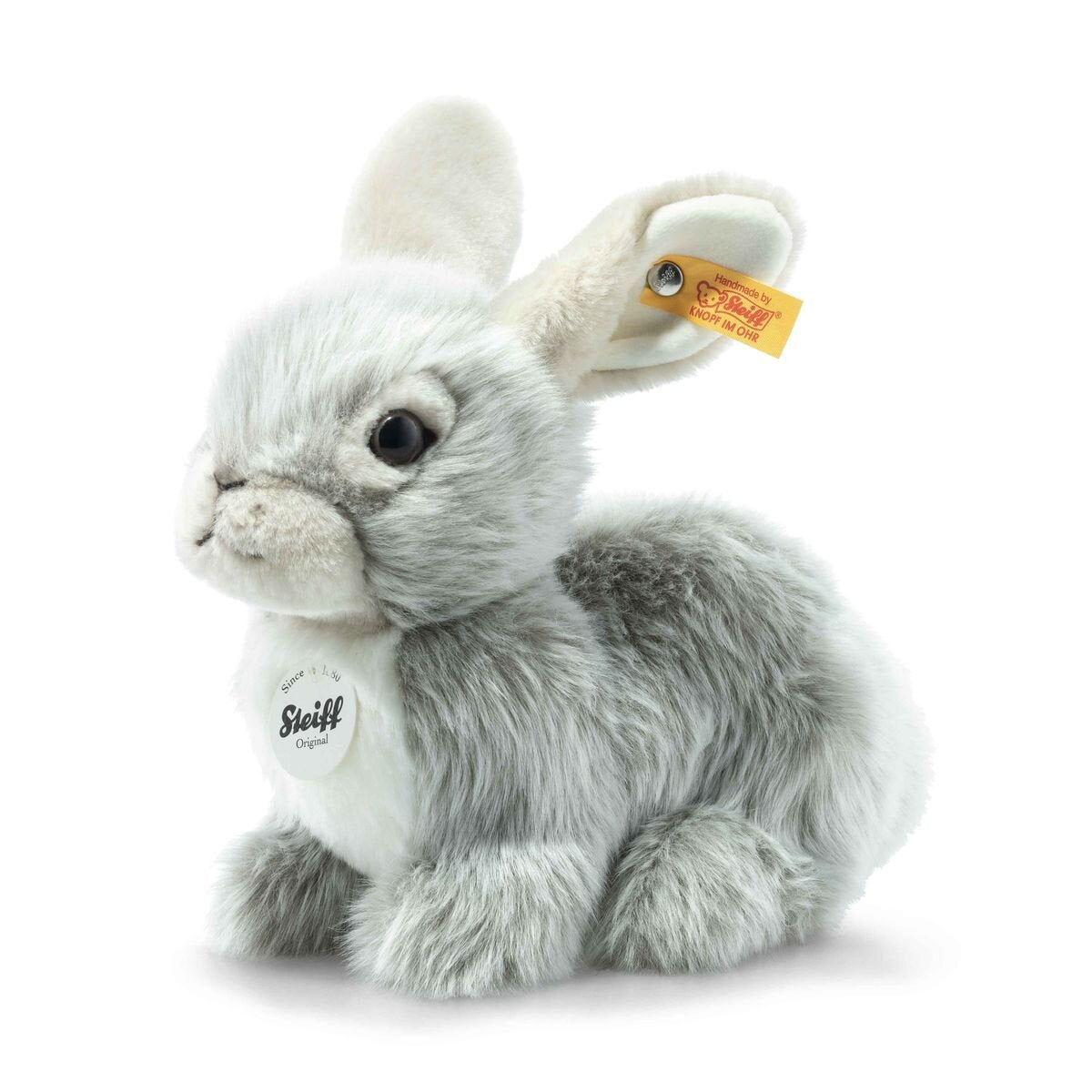 Steiff Dormili Hase grau sitzend, 21 cm