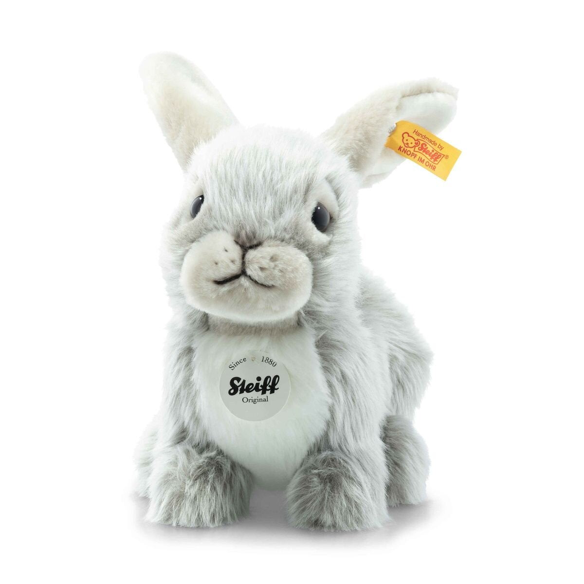 Steiff Dormili Hase grau sitzend, 21 cm