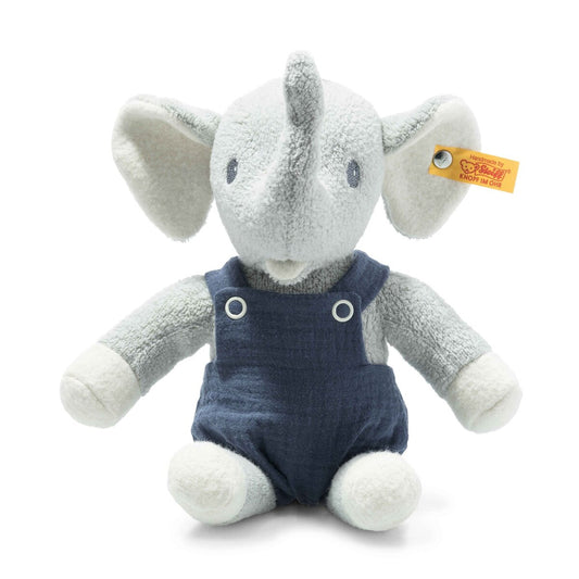 Steiff GOTS Eliot Elefant hellgrau, 26 cm