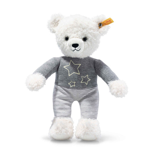 Steiff Light at Night Knuffi Teddybär weiß/grau, 30 cm