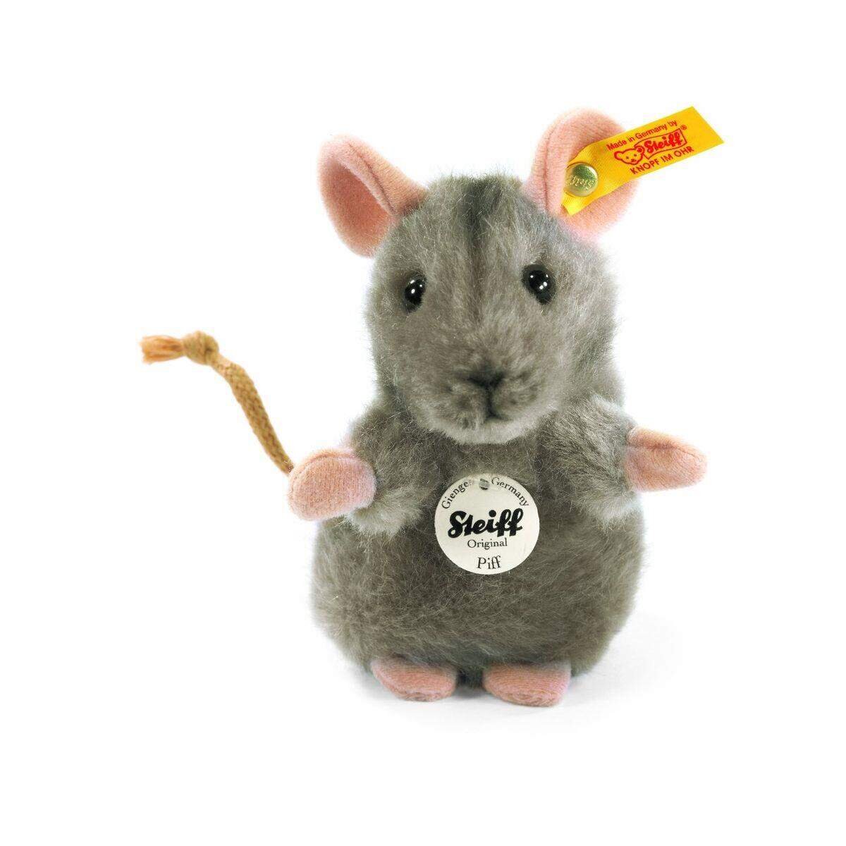 Steiff Piff Maus, 10 cm grau