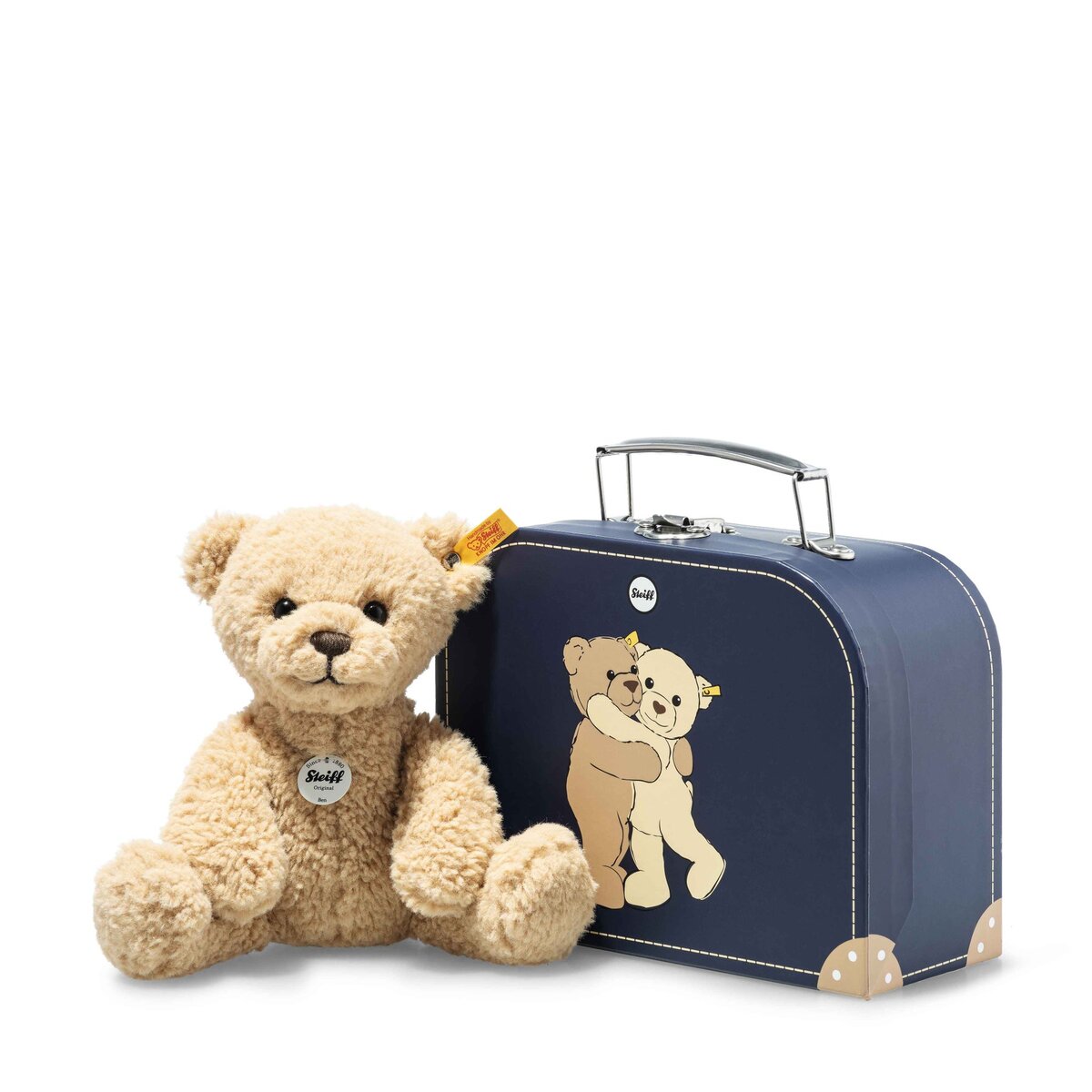 Steiff TeddybärBen im Koffer beige,  21 cm