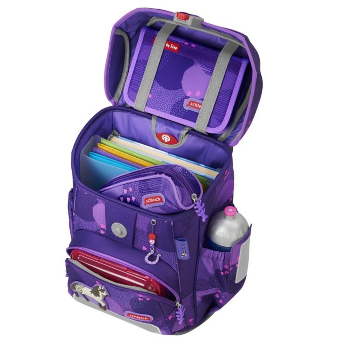 Step by Step CLOUD schleich® Schulranzen-Set, Horse Club, Andalusier, 5-teilig