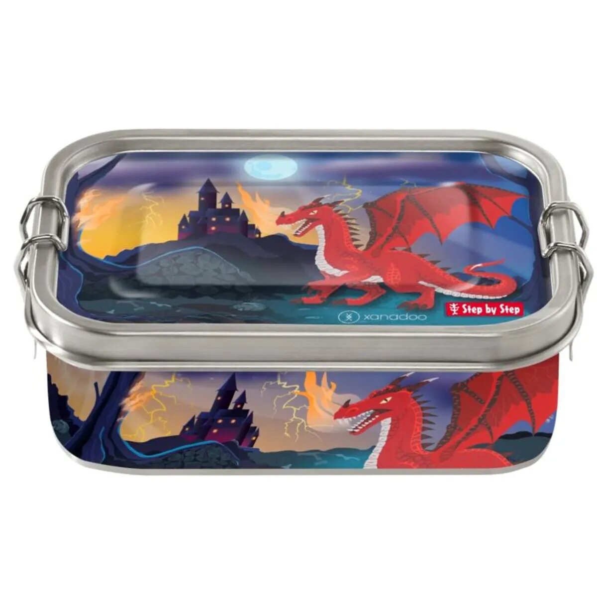 Step by Step Edelstahl-Lunchbox "Dragon Drako"