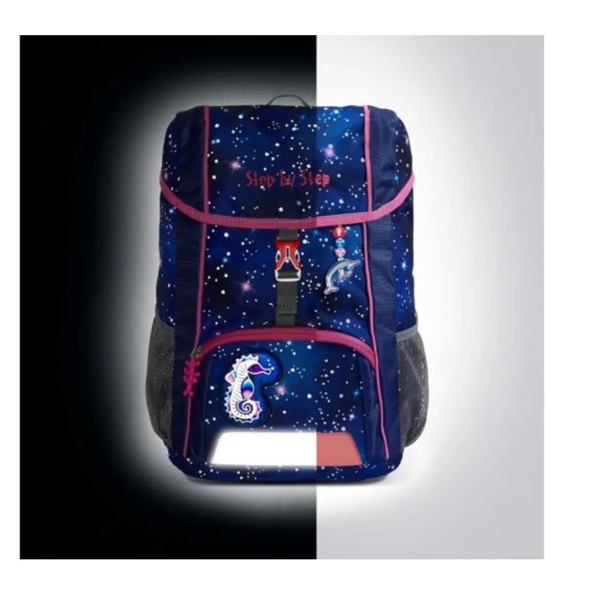 Step by Step KID REFLECT Rucksack-Set "Star Seahorse Zoe", 3-teilig