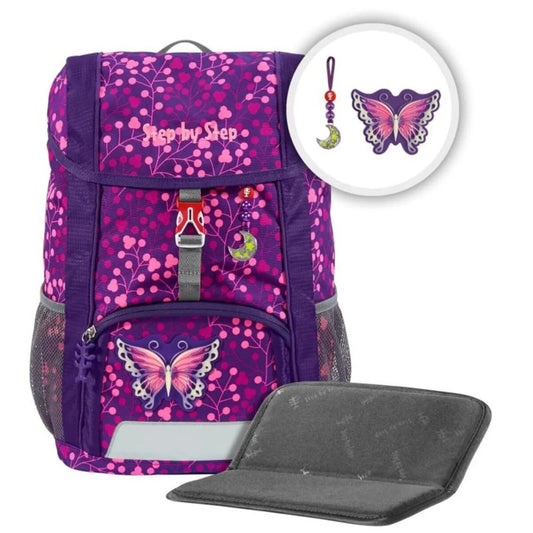 Step by Step KID SHINE Rucksack-Set "Butterfly Night Ina", 3-teilig