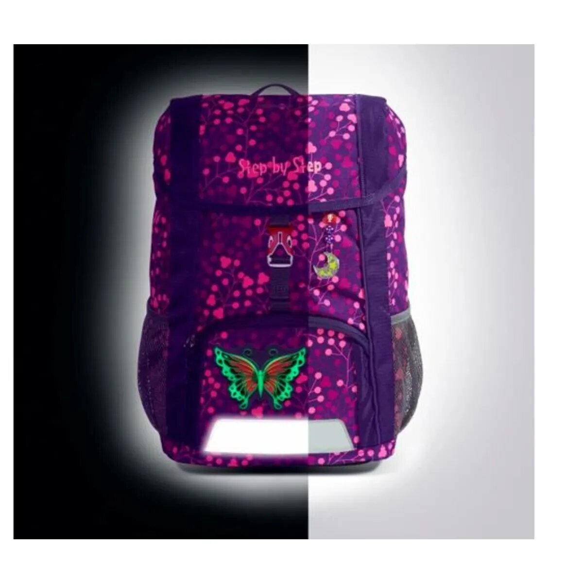 Step by Step KID SHINE Rucksack-Set "Butterfly Night Ina", 3-teilig