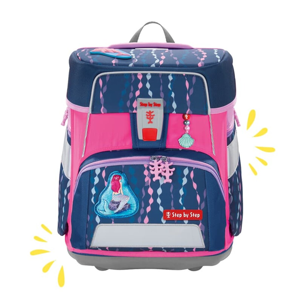 Step by Step Neon Pull-Over für die Schulranzenmodelle SPACE, CLOUD, GIANT, BASIS, Pink