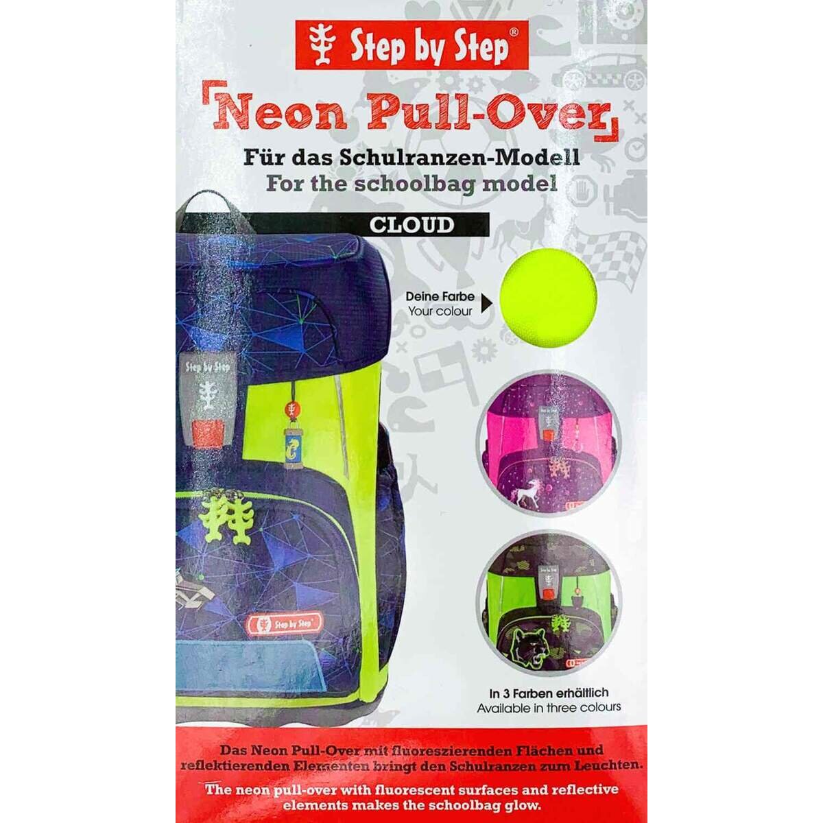 Step by Step Neon Pull-Over für das Schulranzenmodell CLOUD, Gelb