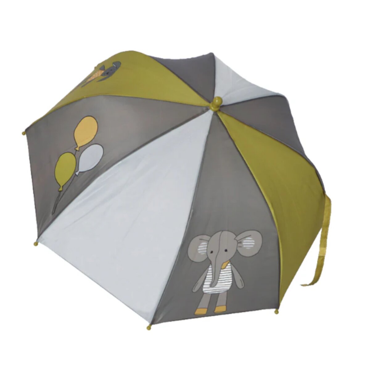 Sterntaler Kinder Regenschirm Eddy + Happy in Dunkelgrün, 70 cm