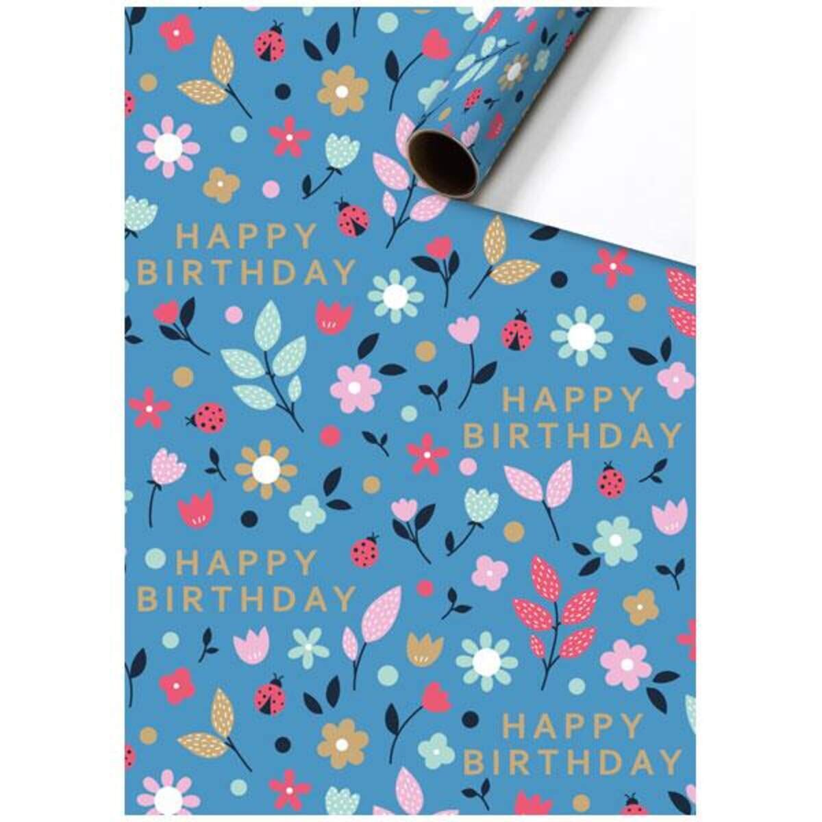 Stewo Geschenkpapier Benice blau 70 cm x 2 m