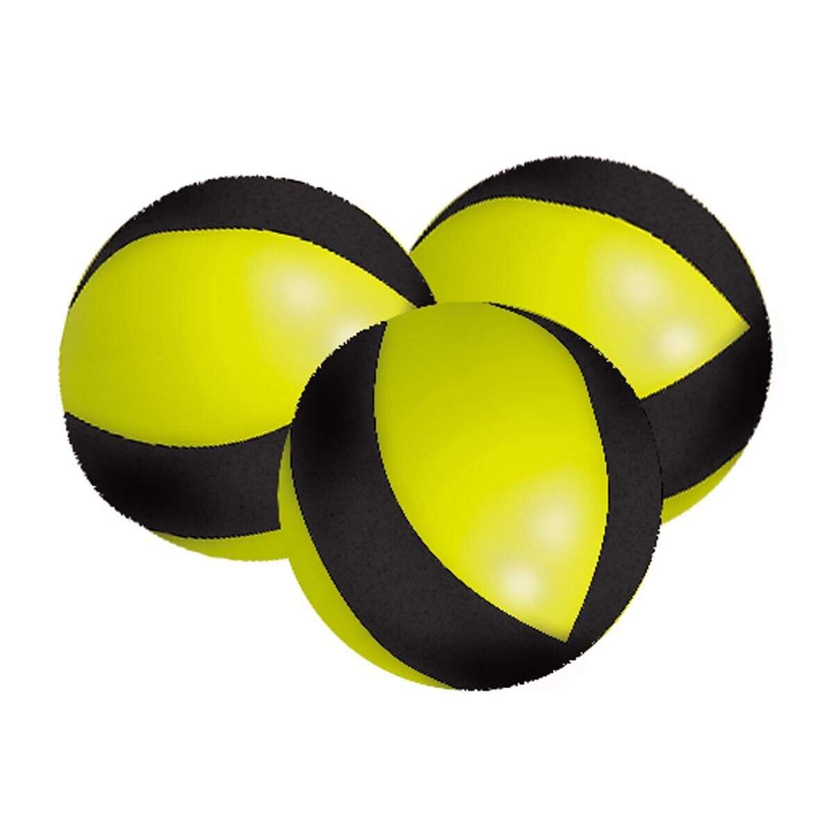 Sunflex Ersatzbälle Klettdartscheibe, 3 Stück, 2-fach sortiert