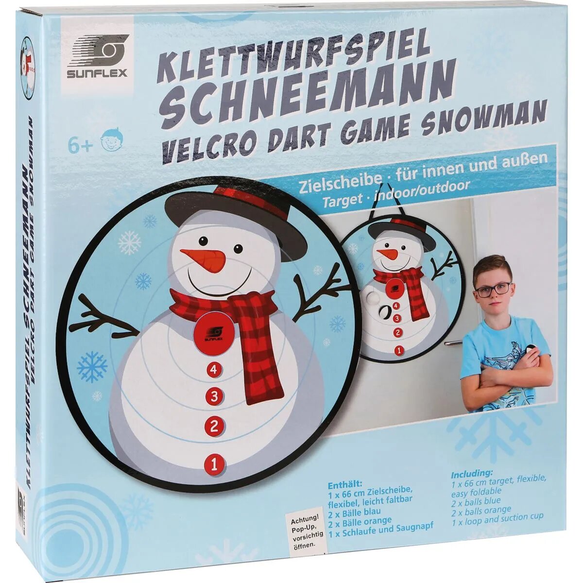 Sunflex Klettwurfspiel Schneemann
