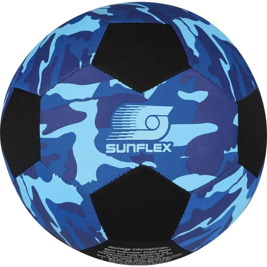 sunflex Neopren Fußball Größe 5, camo blau