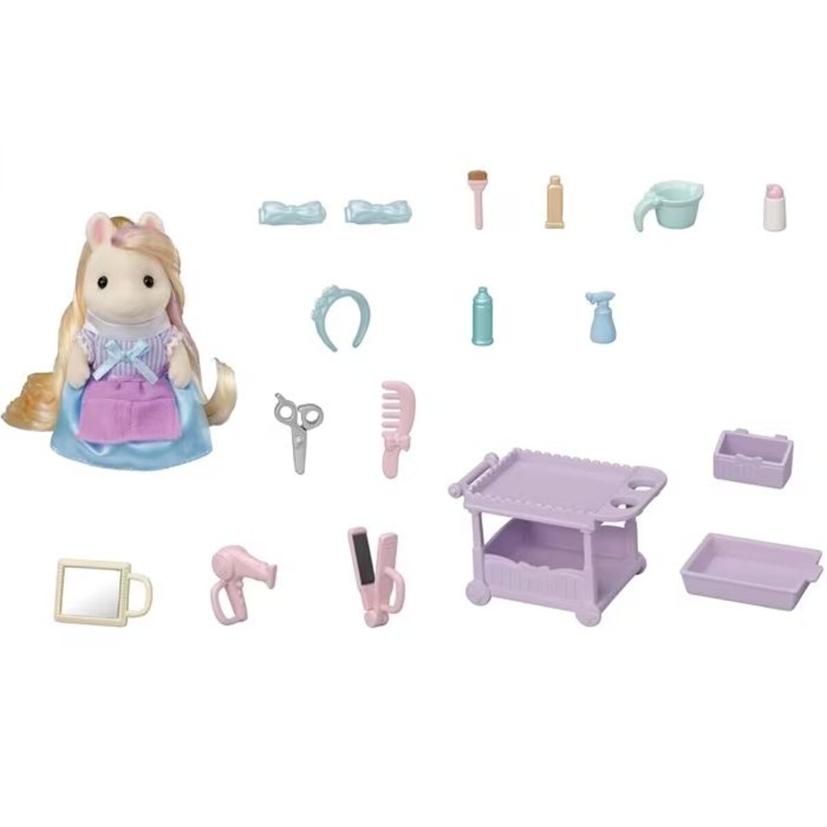 Sylvanian Families Pony Friseur Spielset mit Figur