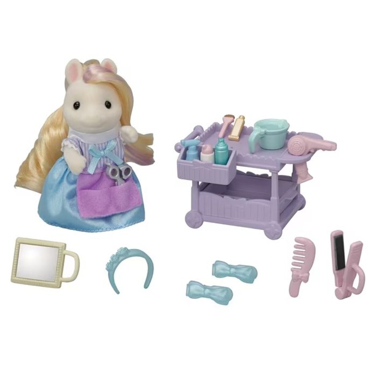 Sylvanian Families Pony Friseur Spielset mit Figur