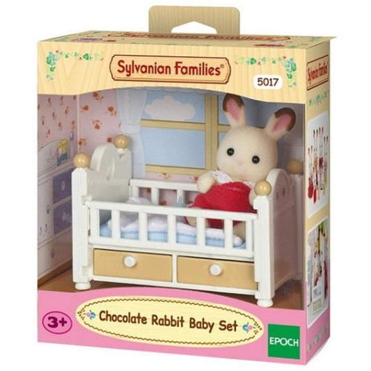 Sylvanian Families Schokoladenhasen Baby mit Babybett