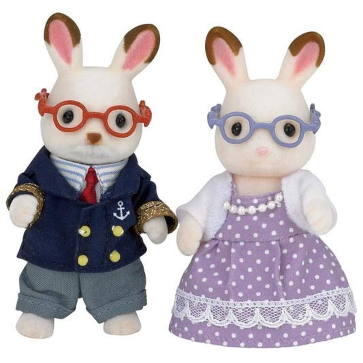 Sylvanian Families Schokoladenhasen Großeltern Else und Reinhard Löffel