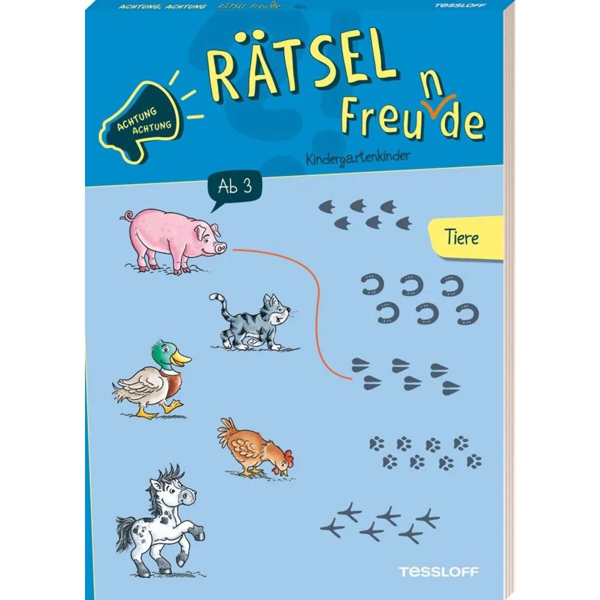 Tessloff Achtung, Achtung Rätselfreu(n)de! Kindergarten. Tiere