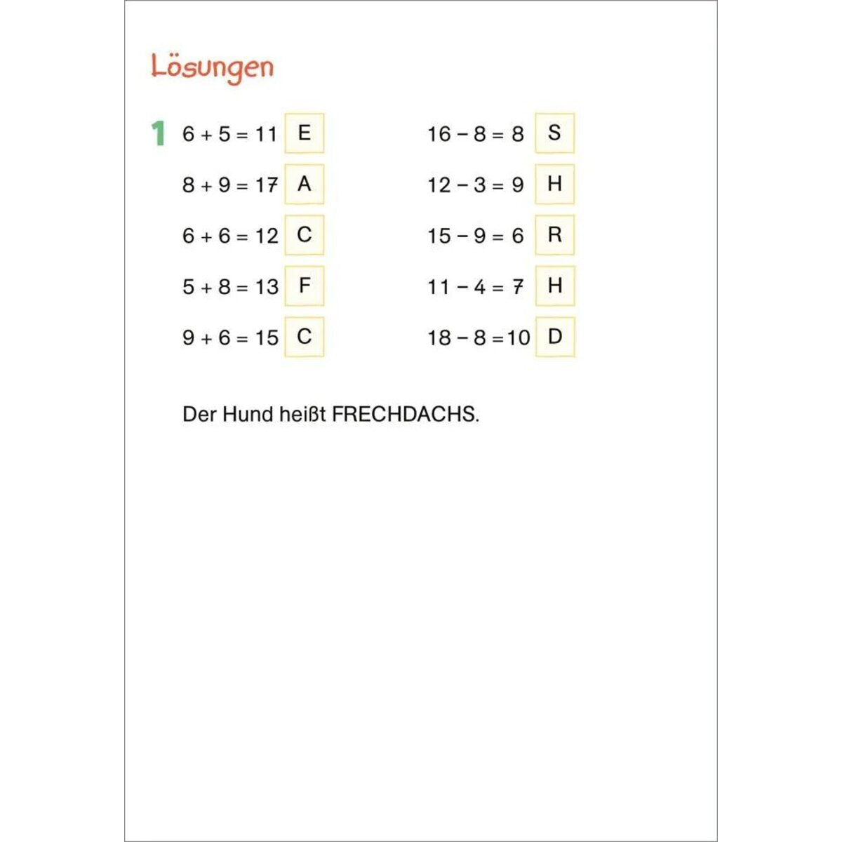 Tessloff Fit fürs Rechnen 1. Klasse. Mein 5-Minuten-Block