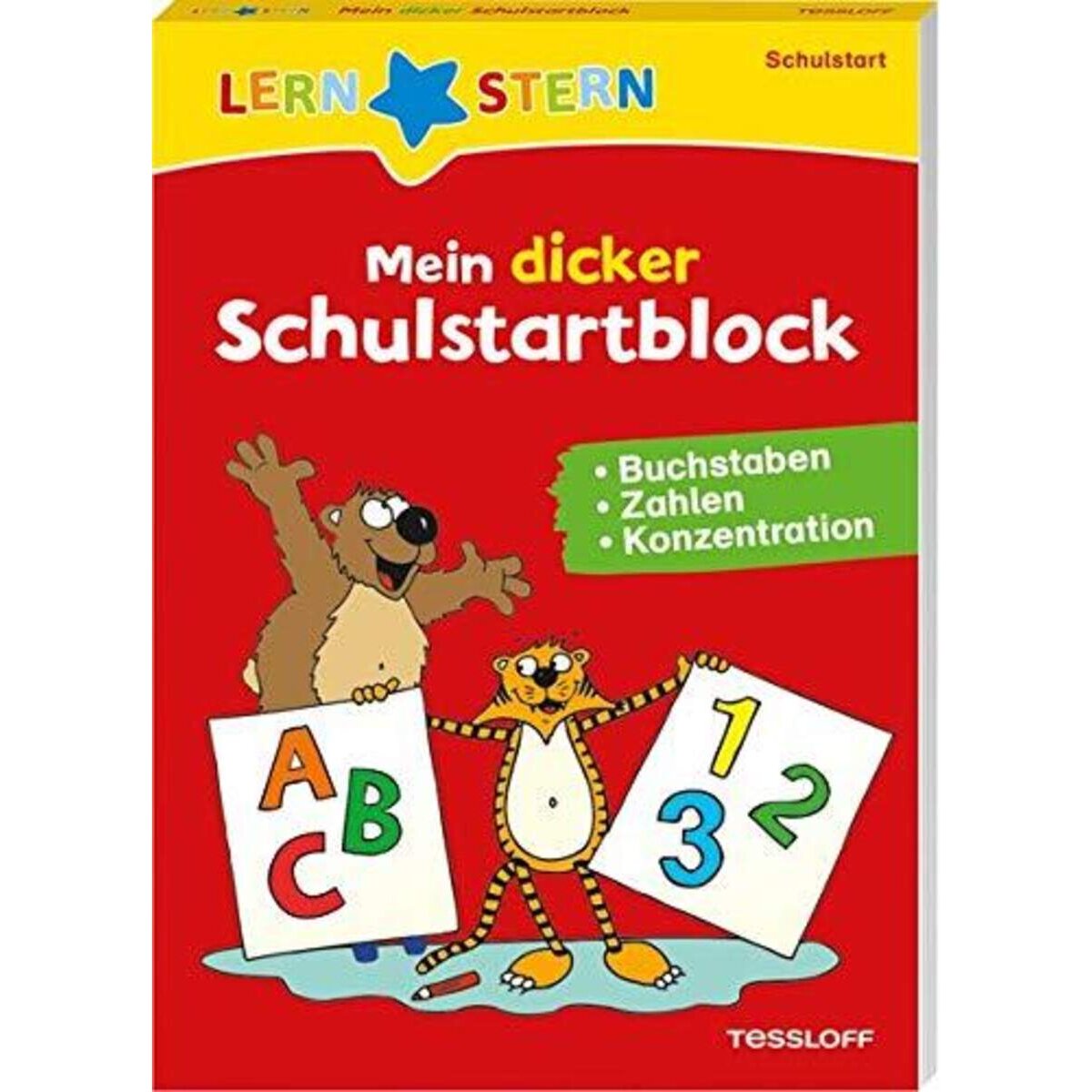 Tessloff Lernstern Mein dicker Schulstartblock. Buchstaben, Zahlen, Konzentration