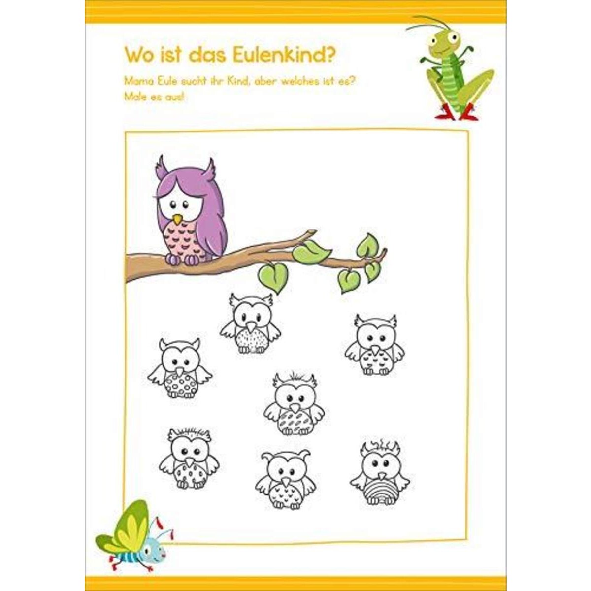 Tessloff Malen und Rätseln für Kindergartenkinder (Orange)