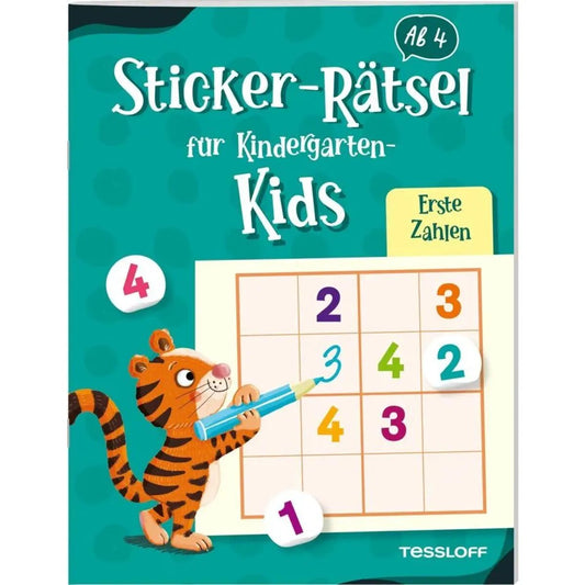 Tessloff Sticker-Rätsel für Kindergarten-Kids. Erste Zahlen