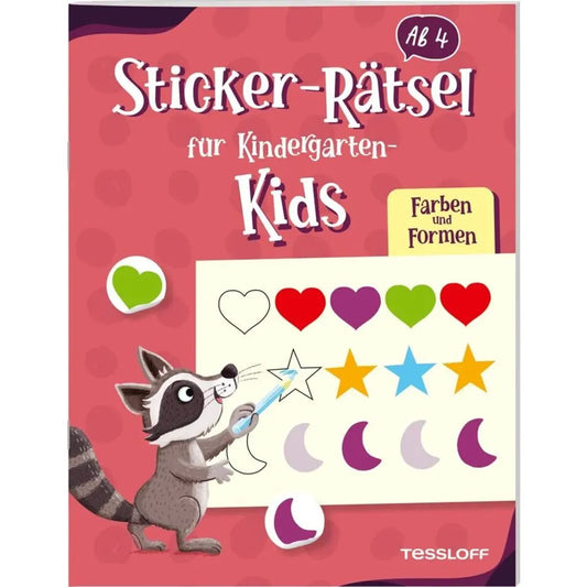 Tessloff Sticker-Rätsel für Kindergarten-Kids. Farben und Formen