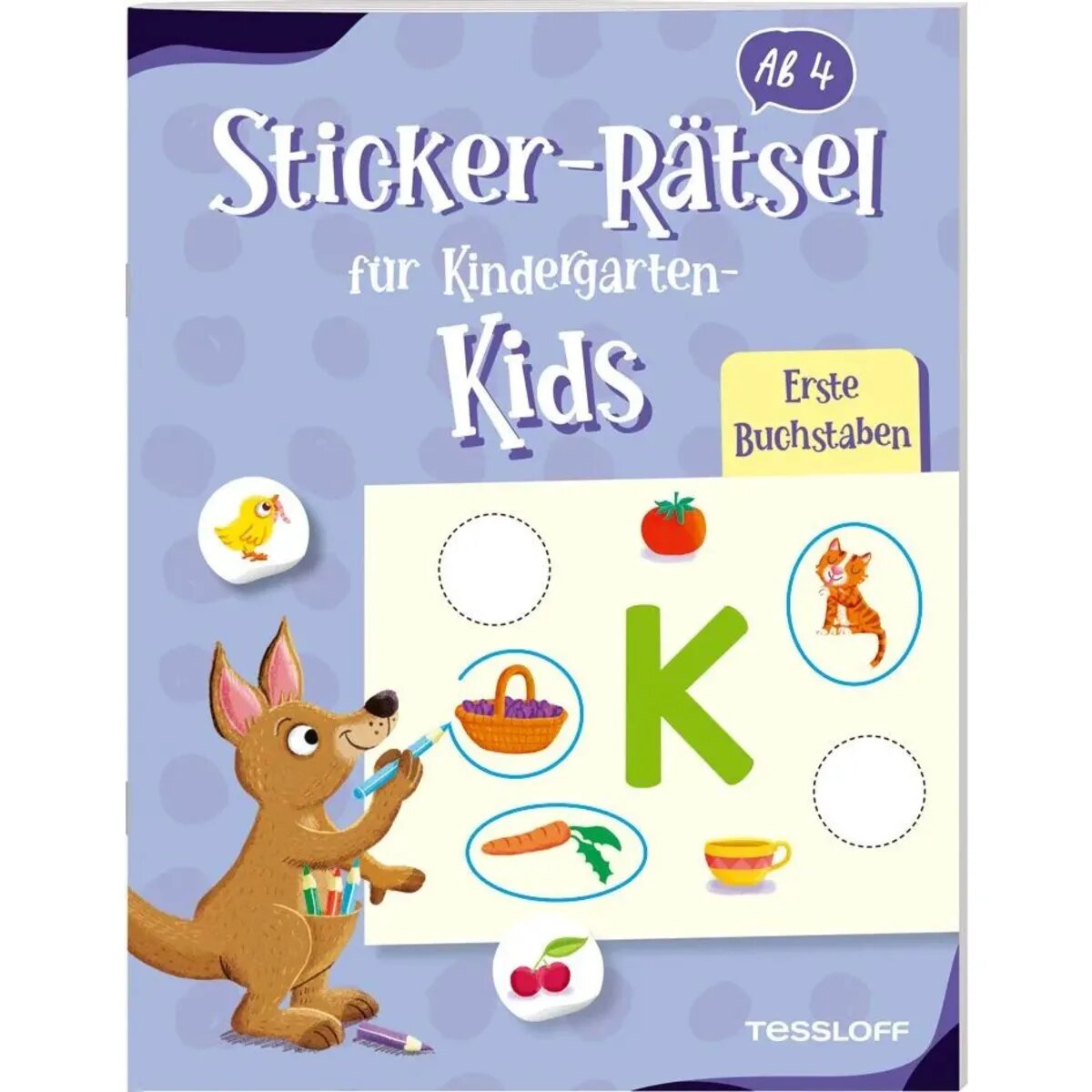 Tessloff Sticker-Rätsel für Kindergarten-Kids. Erste Buchstaben