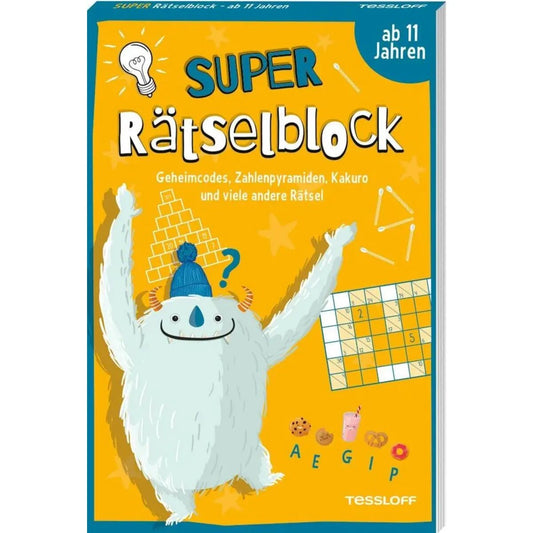 Tessloff Super Rätselblock - Geheimcodes, Zahlenpyramiden, Kakuro und viele andere Rätsel