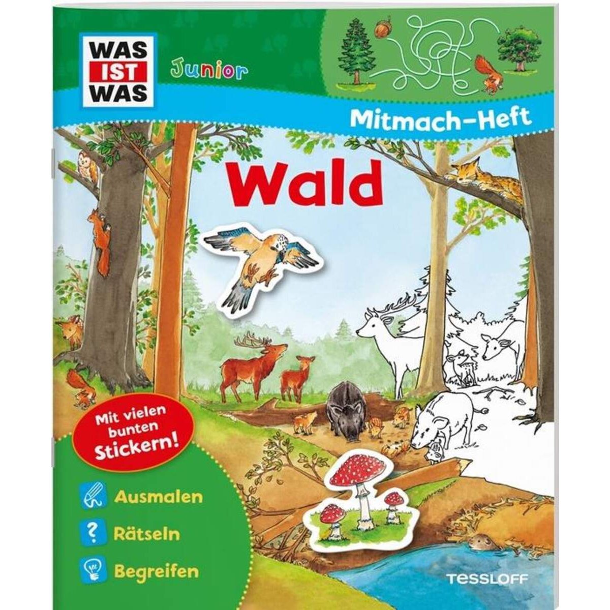 Tessloff WAS IST WAS junior Mitmach-Heft. Wald