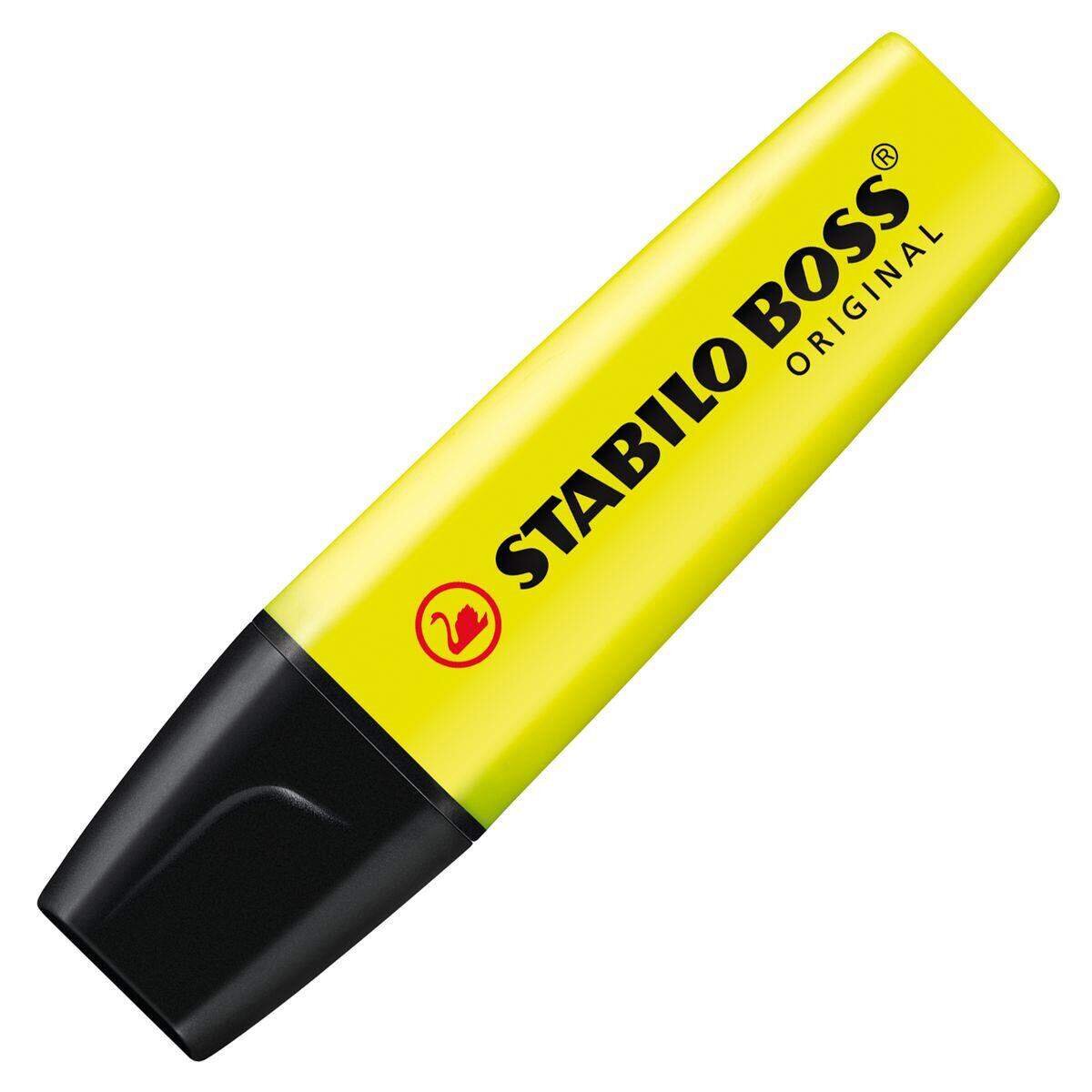 Textmarker - STABILO BOSS ORIGINAL - 6er Pack - mit 6 verschiedenen Farben