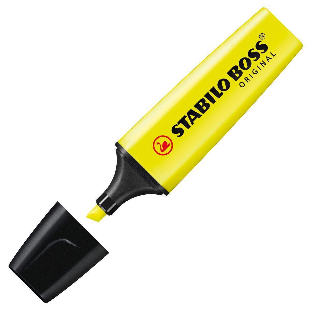 Textmarker - STABILO BOSS ORIGINAL - 6er Pack - mit 6 verschiedenen Farben