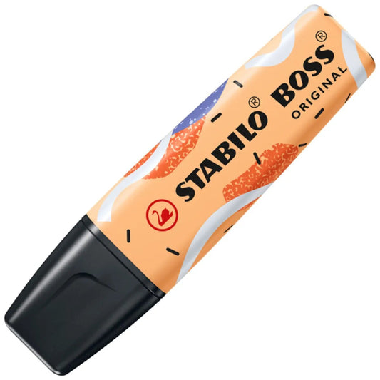 Textmarker - STABILO BOSS ORIGINAL Pastel by Ju Schnee - Einzelstift - sanftes Orange