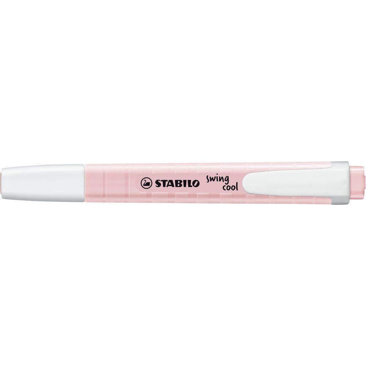 Textmarker - STABILO swing cool Pastel Edition - Einzelstift - rosiges Rouge