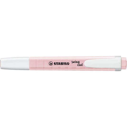 Textmarker - STABILO swing cool Pastel Edition - Einzelstift - rosiges Rouge