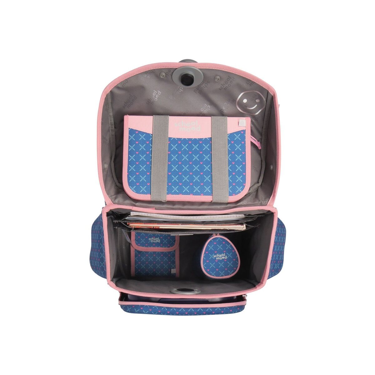 School-Mood Timeless Pro Mila (Pferd), 7-tlg. Schulranzenset